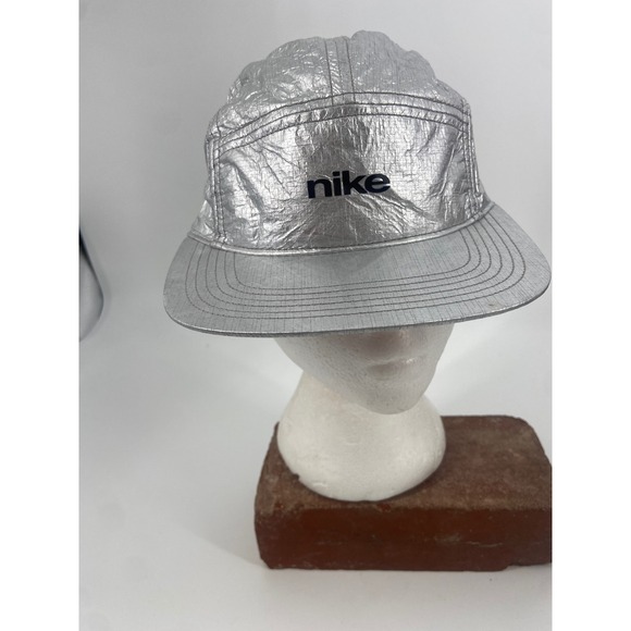 Nike Other - Nike AW84 Dri-FIT 5 Panel Cap Silver Reflective‎ Metallic Mars Landing Cap